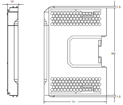 NX-EIC202 외형 치수 3 